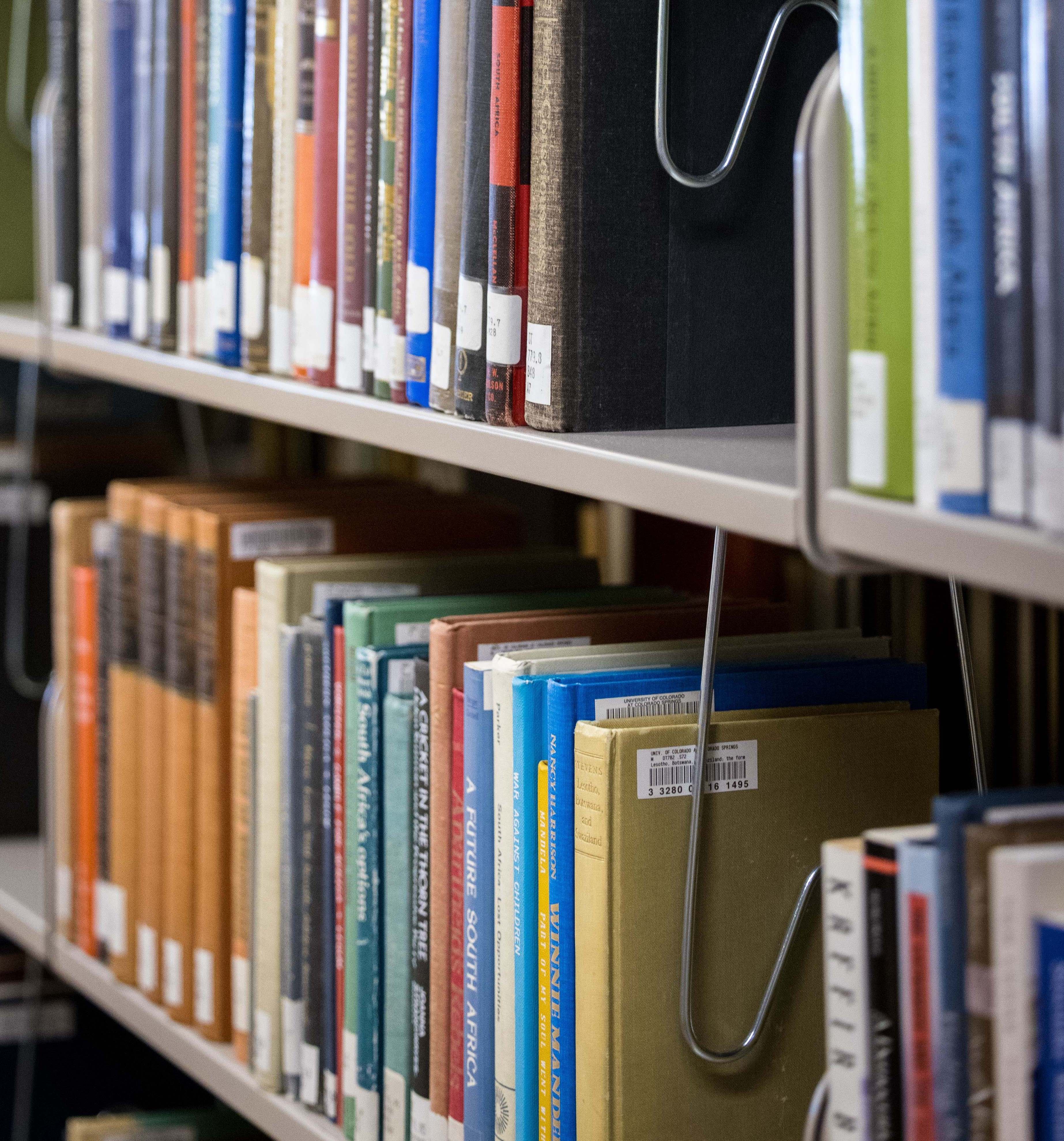 photo of books on a book shelf